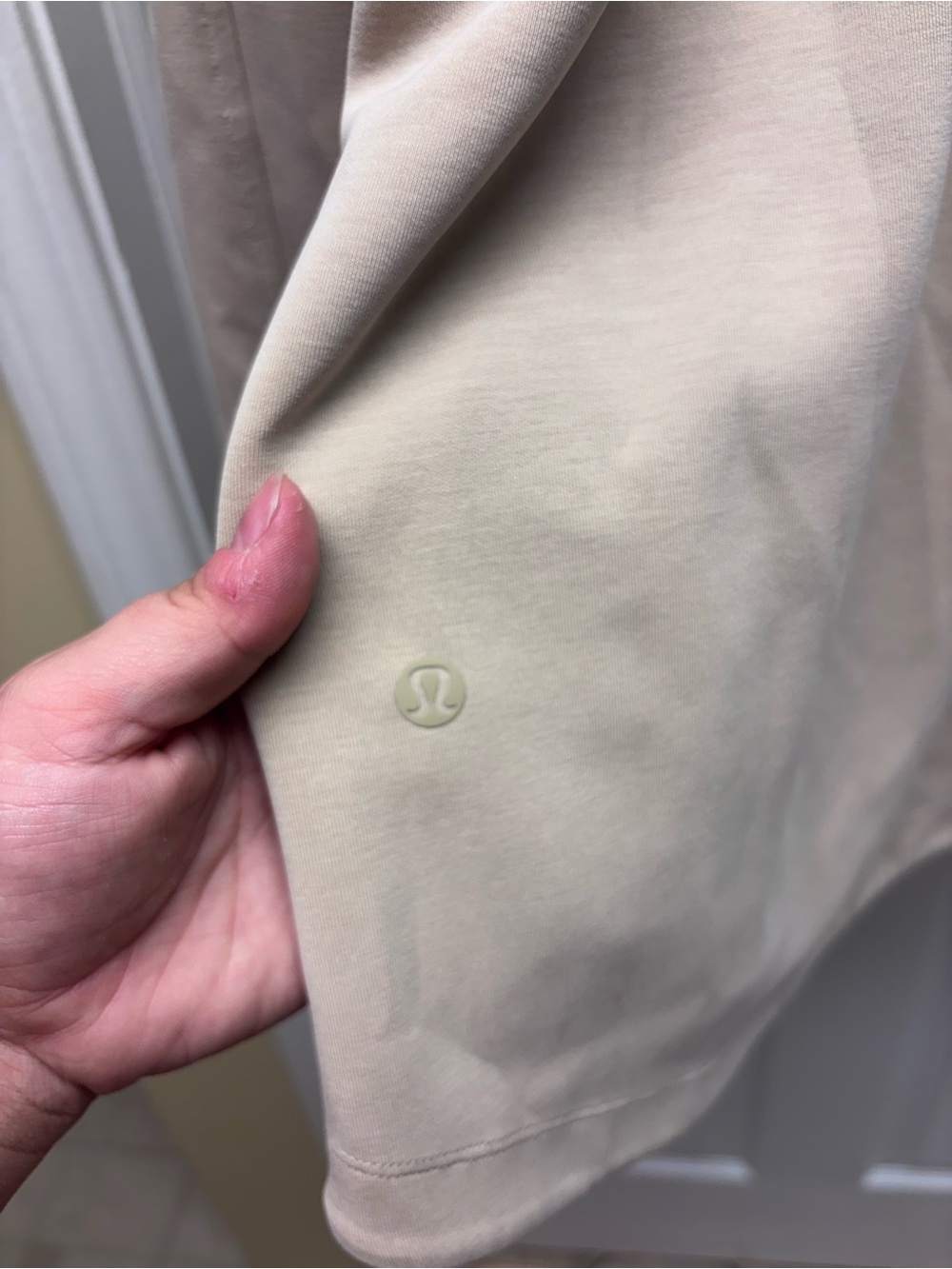 Lululemon Softstreme Cinch-Waist Full-Zip Jacket Bone Beige Size 14 - Picture 10 of 10